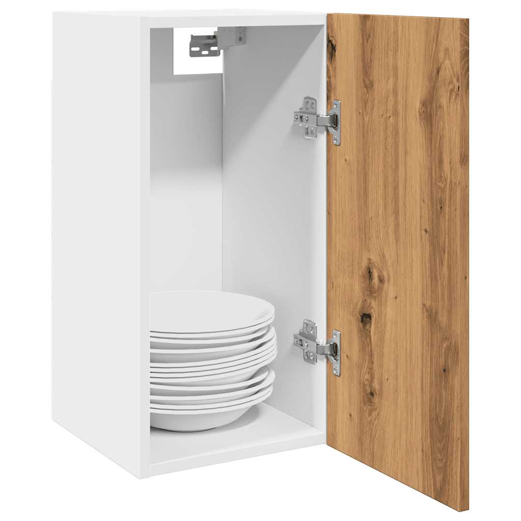 vidaXL Hangkast Lyon 60x31x40 cm bewerkt hout hoogglans wit