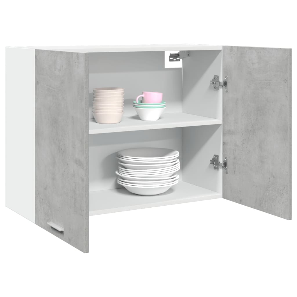 vidaXL Hangkast Lyon 60x31x40 cm bewerkt hout hoogglans wit