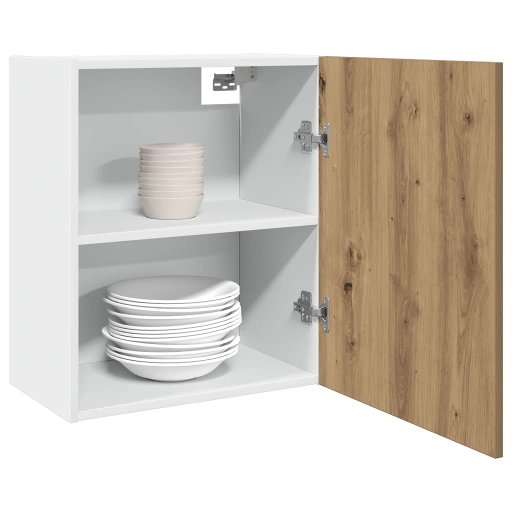 vidaXL Hangkast Lyon 60x31x40 cm bewerkt hout hoogglans wit