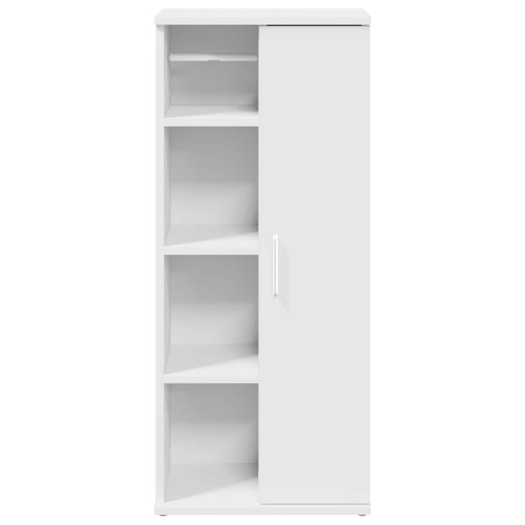 vidaXL Badkamerkast met rolhouder 39x22x90 cm wit
