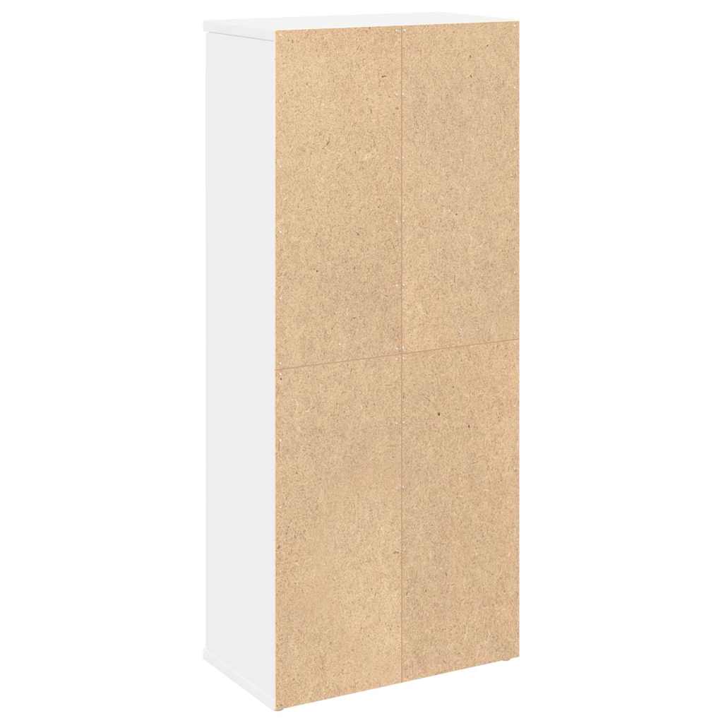 vidaXL Badkamerkast met rolhouder 39x22x90 cm wit