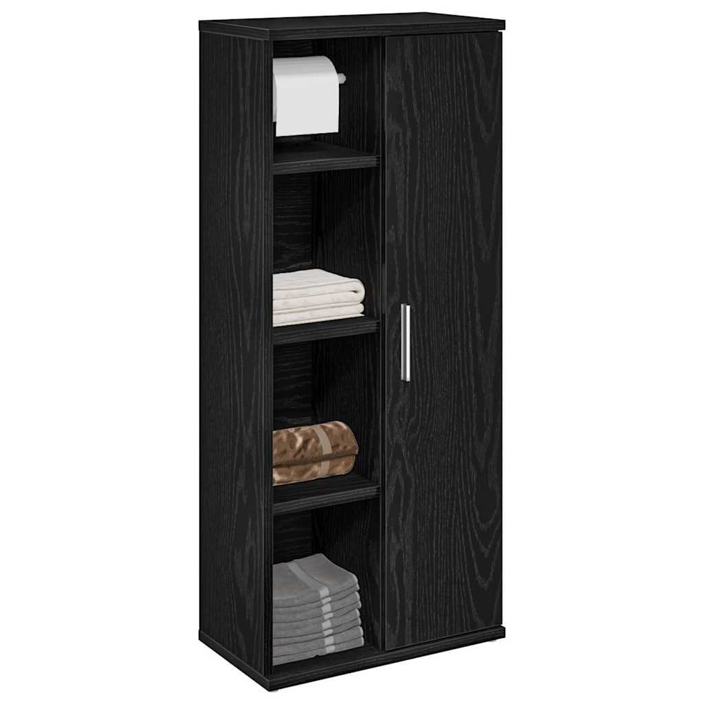 vidaXL Badkamerkast met rolhouder 39x22x90 cm wit