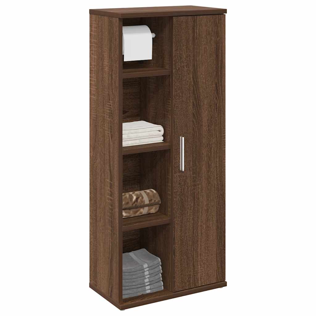 vidaXL Badkamerkast met rolhouder 39x22x90 cm wit