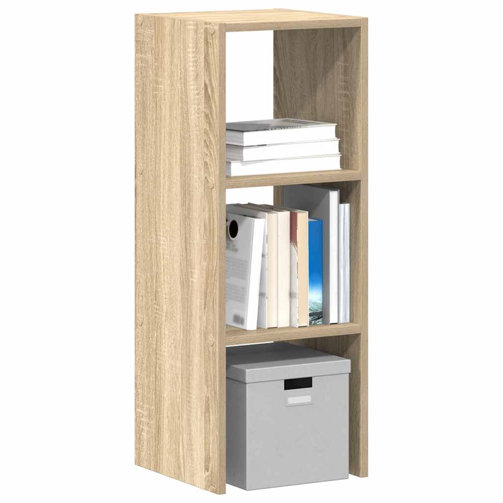 vidaXL Boekenkasten 2st stapelbaar 30x30x80cm bewerkt hout bruin eiken - Aashly