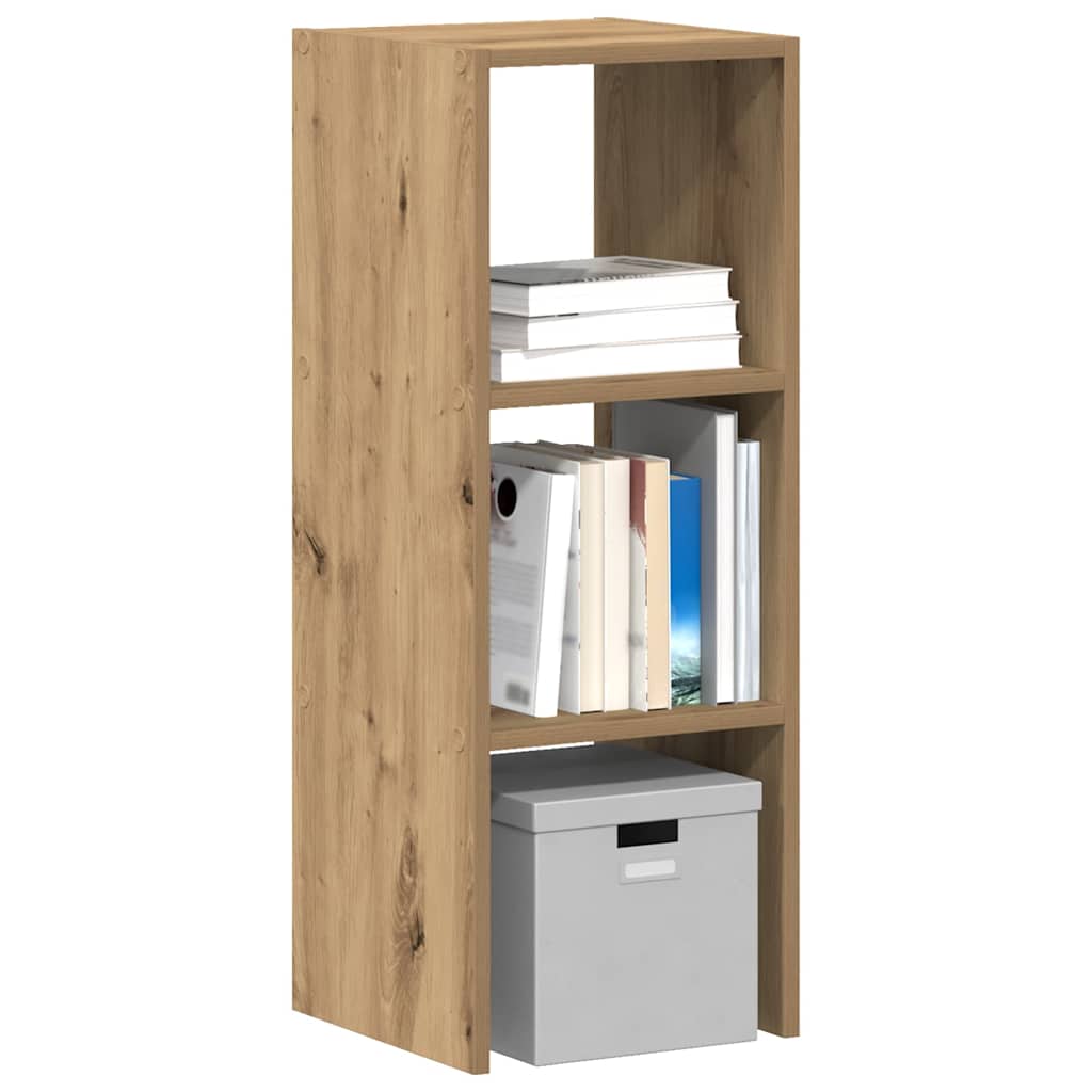vidaXL Boekenkasten 2st stapelbaar 30x30x80cm bewerkt hout bruin eiken - Aashly
