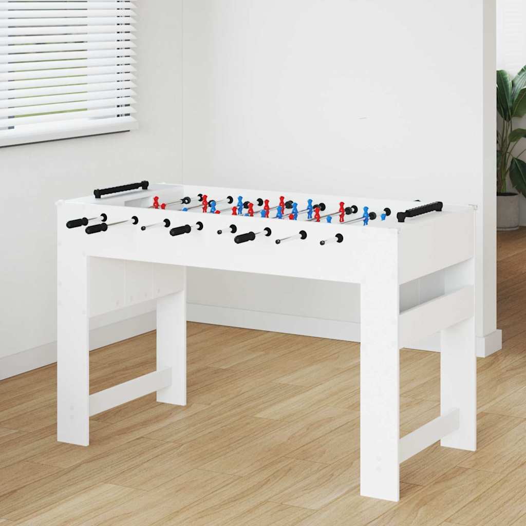 vidaXL Honkbaltafel Wit 125 x 60,5 x 80 cm Bewerkt hout