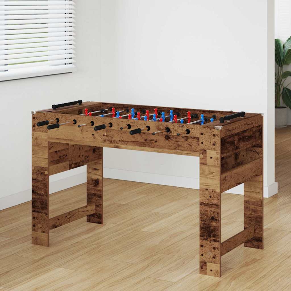 vidaXL Honkbaltafel Wit 125 x 60,5 x 80 cm Bewerkt hout