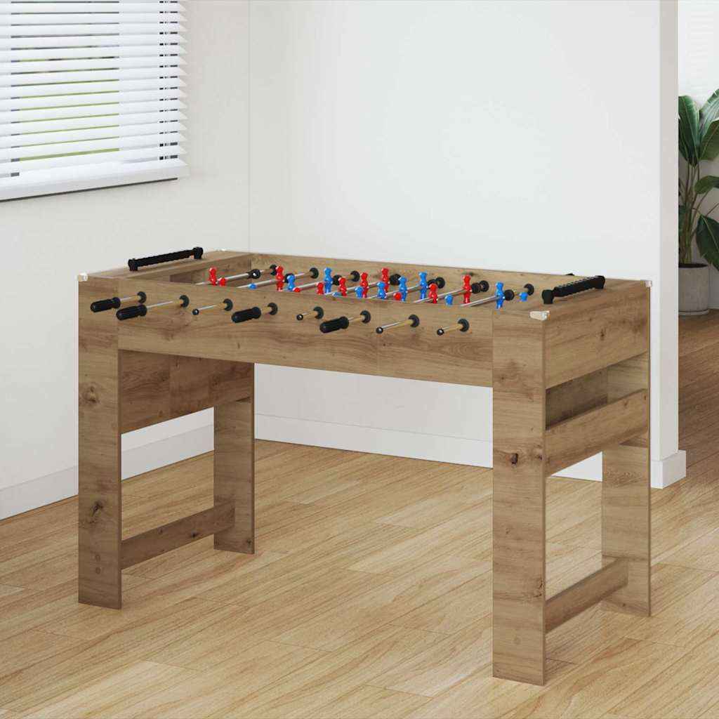 vidaXL Honkbaltafel Wit 125 x 60,5 x 80 cm Bewerkt hout