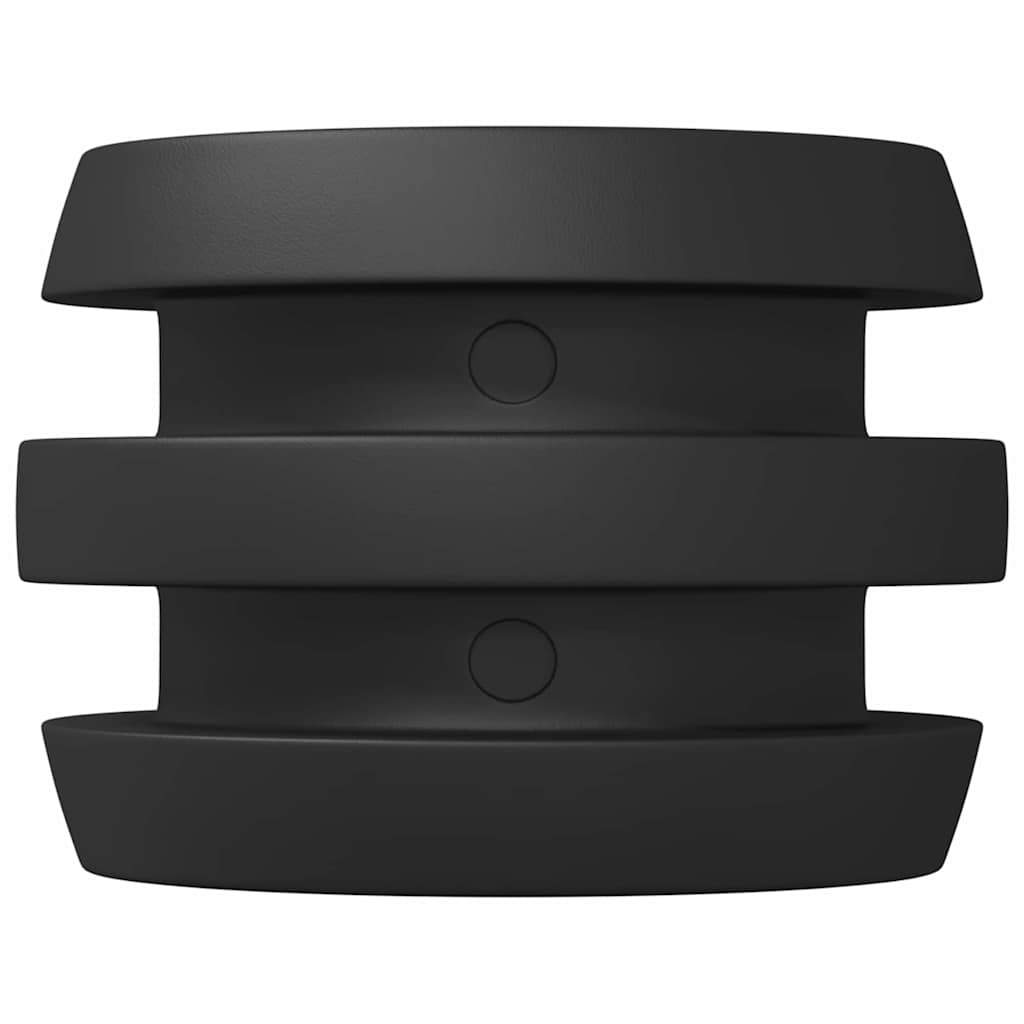 vidaXL Voetbaltafel Bumpers 3 x 3 x 2 cm Stang 16 pcs Zwart