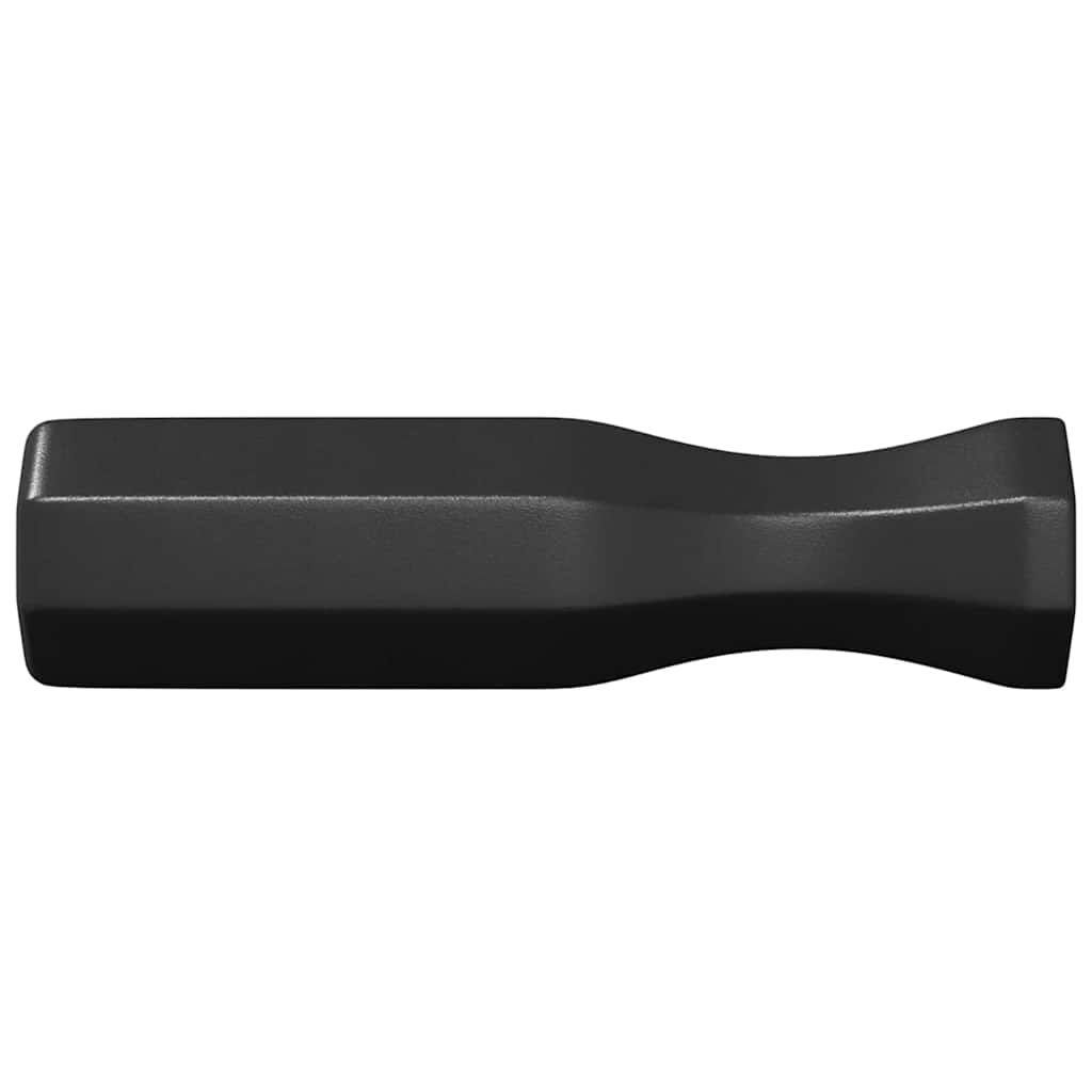vidaXL Voetbal Tafel Handvatten 10 pcs Zwart 3,1 x 3,1 x 17,8 cm