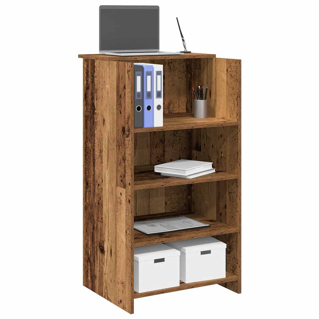 vidaXL Receptiebalie 100x50x103,5 cm bewerkt hout gerookt eikenkleurig