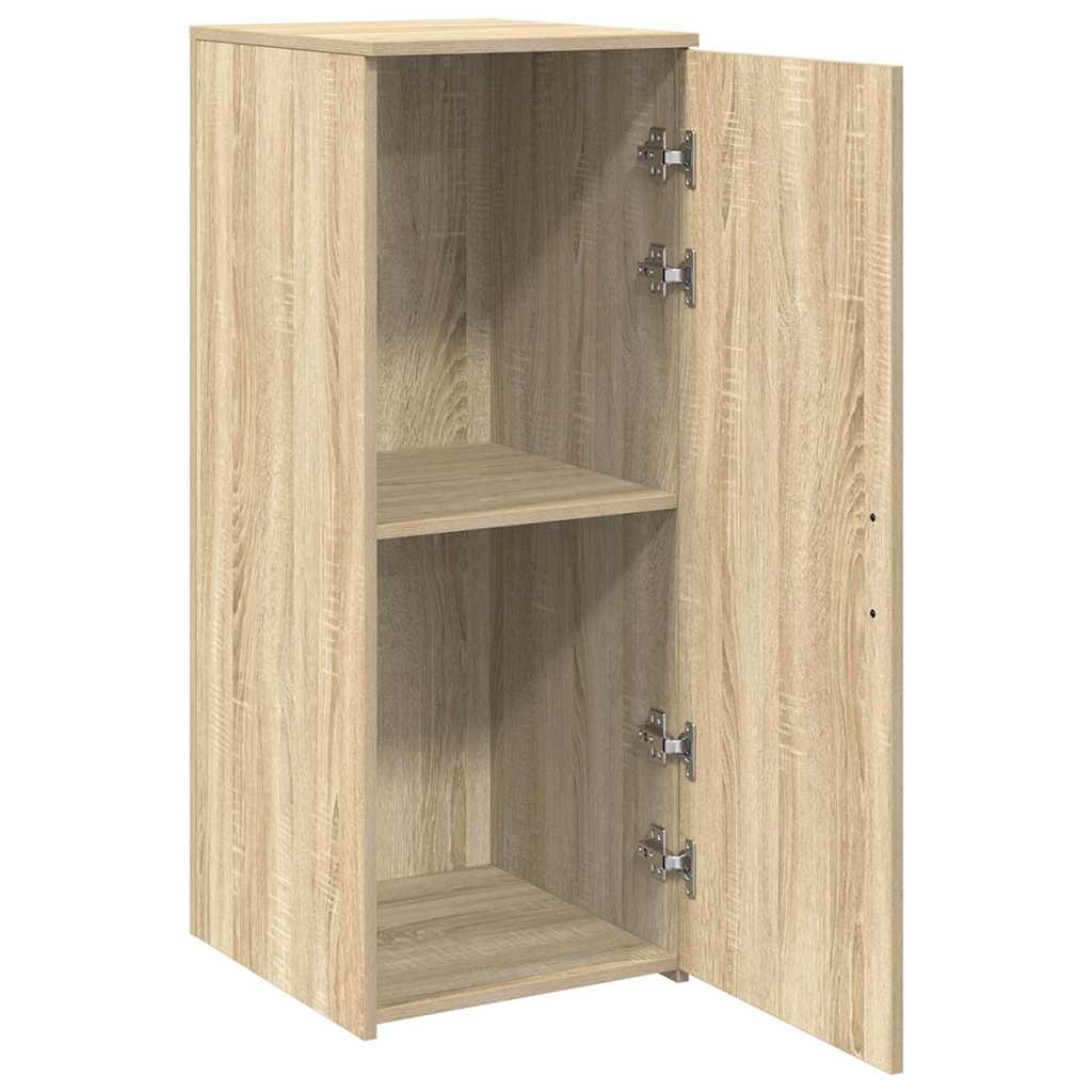 vidaXL Opbergkast 40x45x103,5 cm bewerkt hout grijs sonoma eikenkleur - Aashly