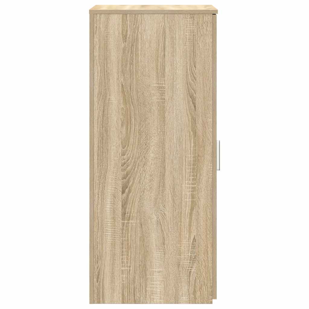 vidaXL Opbergkast 40x45x103,5 cm bewerkt hout grijs sonoma eikenkleur - Aashly