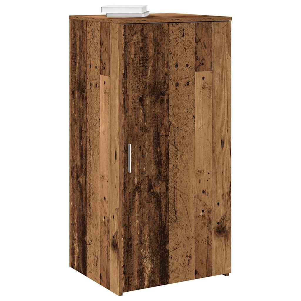 vidaXL Opbergkast 40x45x103,5 cm bewerkt hout grijs sonoma eikenkleur - Aashly