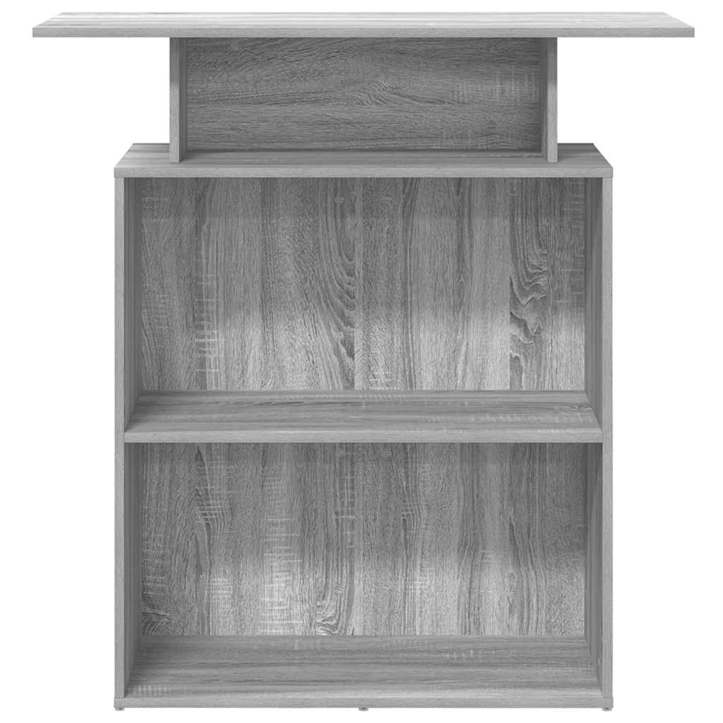 vidaXL Receptiebalie 100x40x104 cm bewerkt hout grijs sonoma eiken