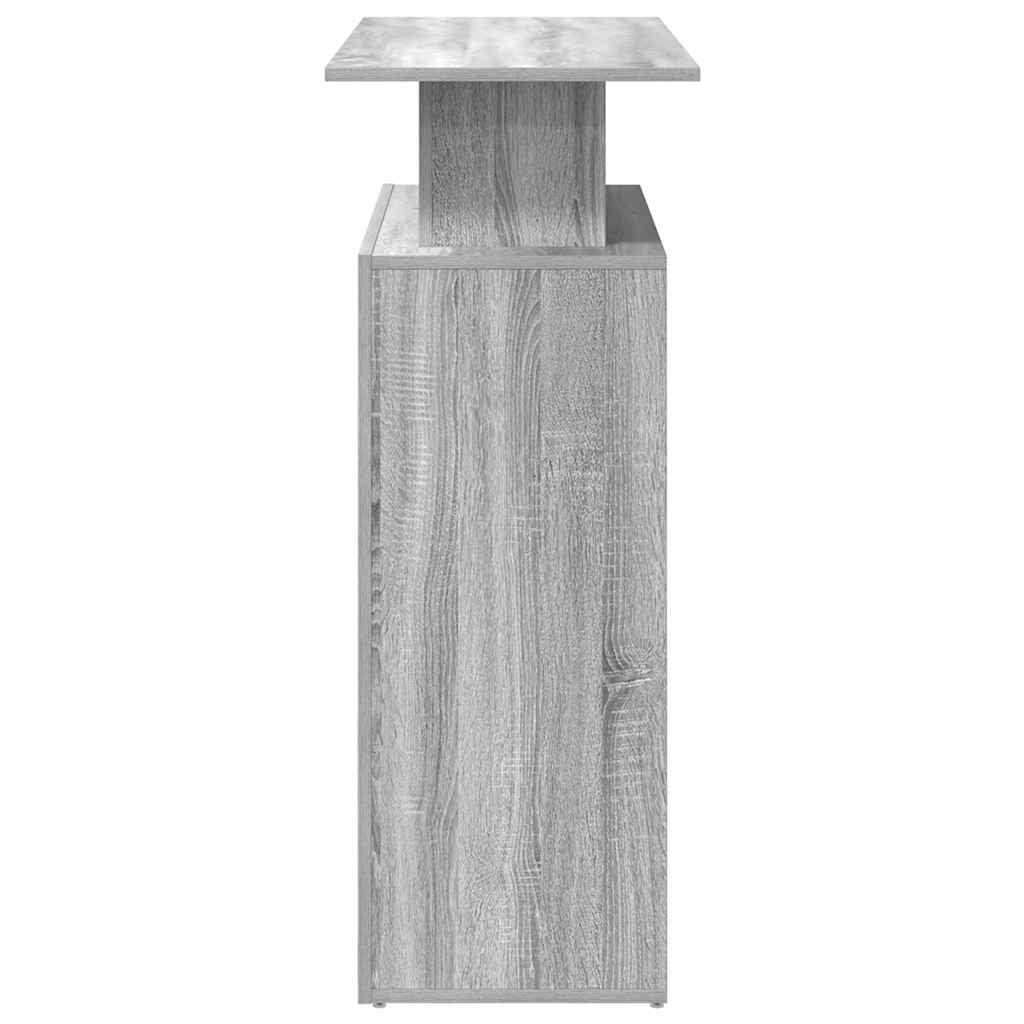 vidaXL Receptiebalie 100x40x104 cm bewerkt hout grijs sonoma eiken