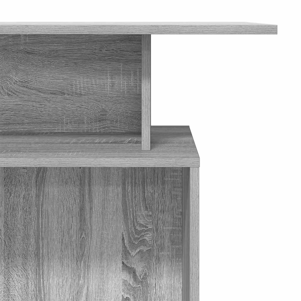vidaXL Receptiebalie 100x40x104 cm bewerkt hout grijs sonoma eiken