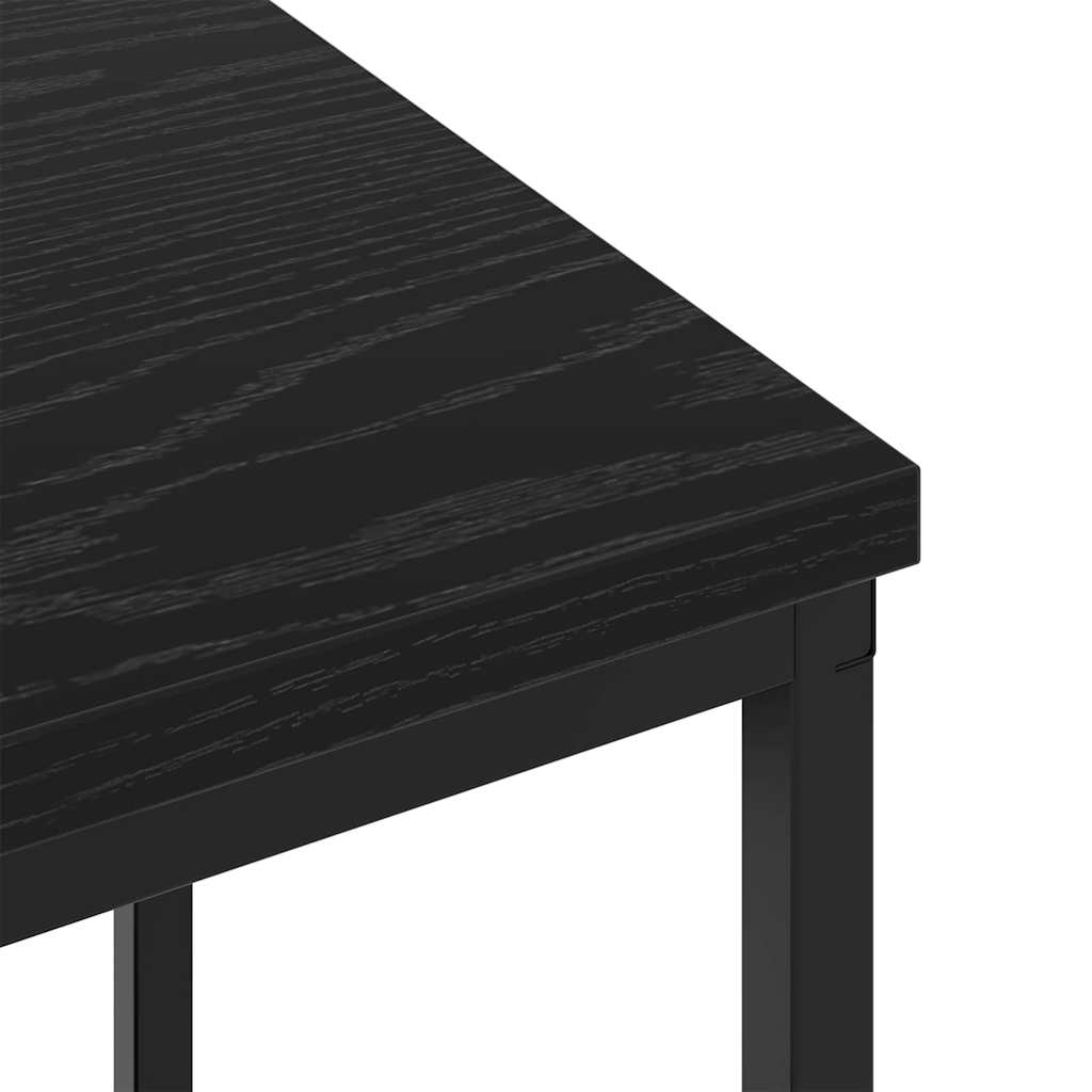 vidaXL Nachtkastje Zwart eiken Bewerkt hout