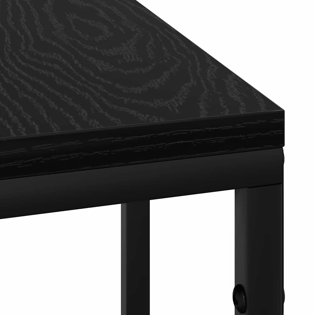 vidaXL Nachtkastje Zwart eiken 41.5 x 26 x 60.5 cm Bewerkt hout