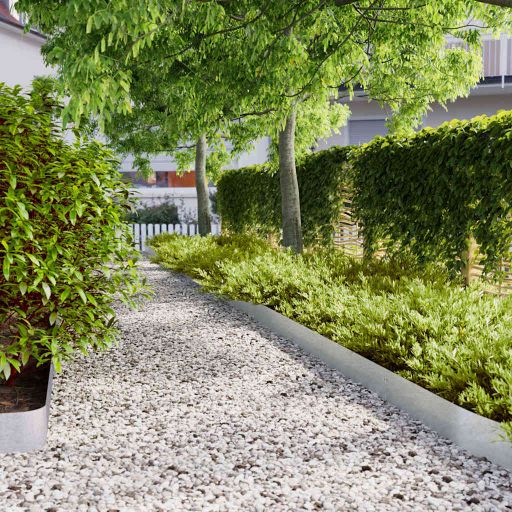 vidaXL Graskanten 20 st 25x103 cm flexibel weervast staal - Aashly