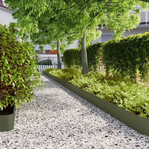 vidaXL Graskanten 20 st 25x103 cm flexibel weervast staal - Aashly