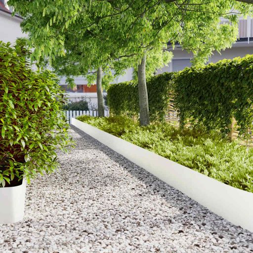 vidaXL Graskanten 20 st 25x103 cm flexibel weervast staal - Aashly