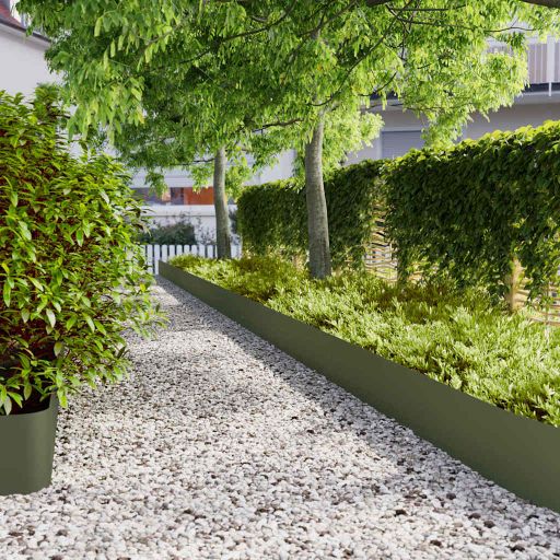 vidaXL Graskanten 20 st 25x103 cm flexibel weervast staal - Aashly