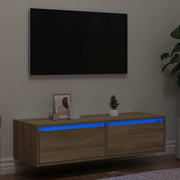 vidaXL Tv-meubel met LED-verlichting 100X35,5x25 cm wit