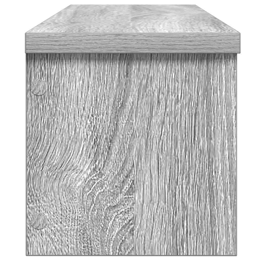 vidaXL Keukenrek stapelbaar 50x15x16 cm bewerkt hout betongrijs - Aashly