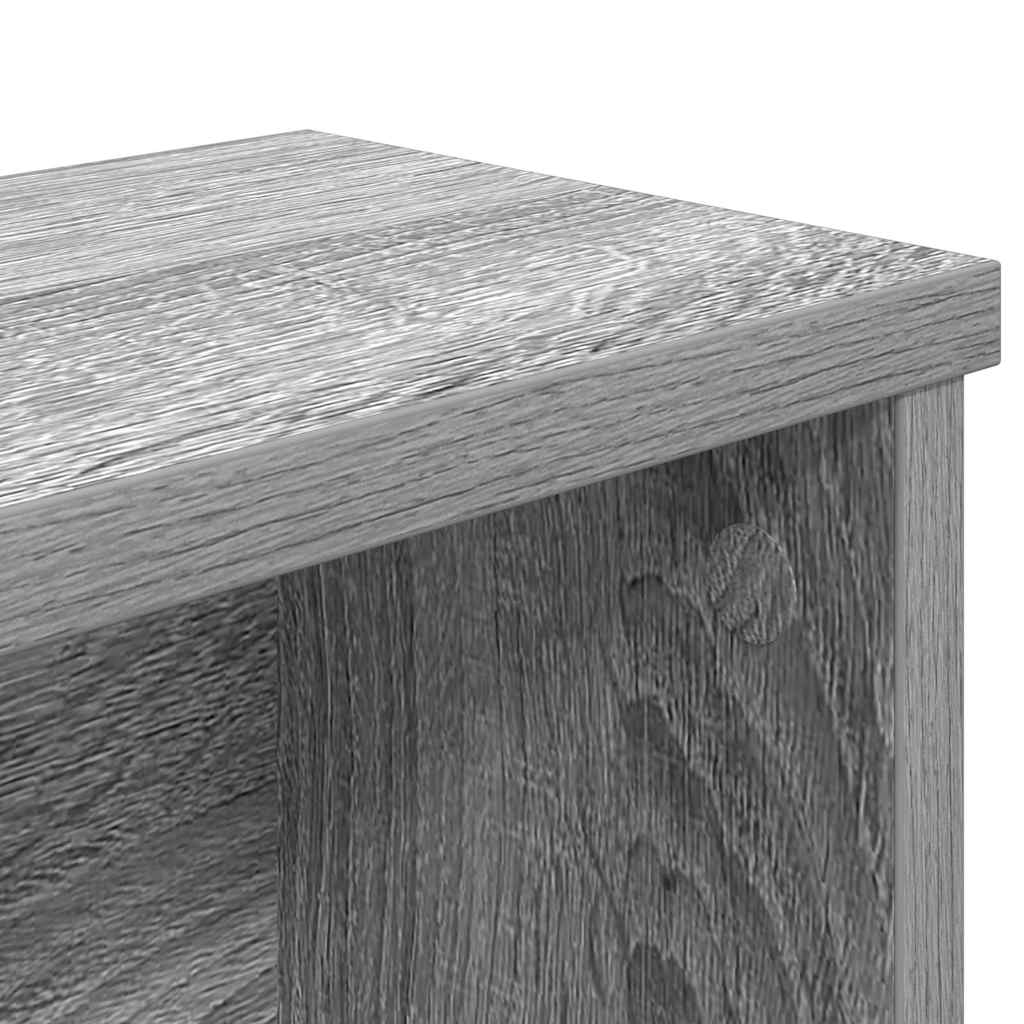 vidaXL Keukenrek stapelbaar 50x15x16 cm bewerkt hout betongrijs - Aashly