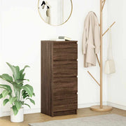 vidaXL Dressoir 37,5x35x99 cm spaanplaat ambachtelijk eikenkleurig