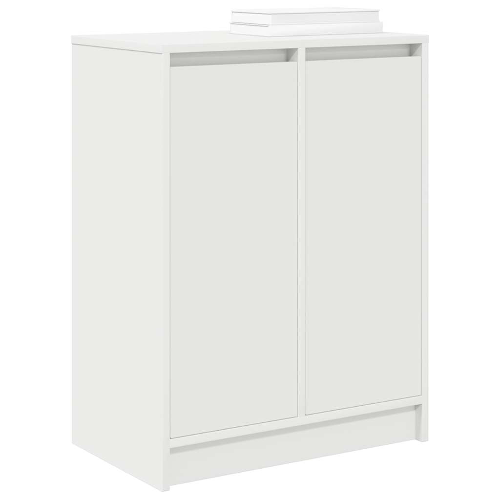 vidaXL Schoenenkast 57x34x76 cm bewerkt hout wit