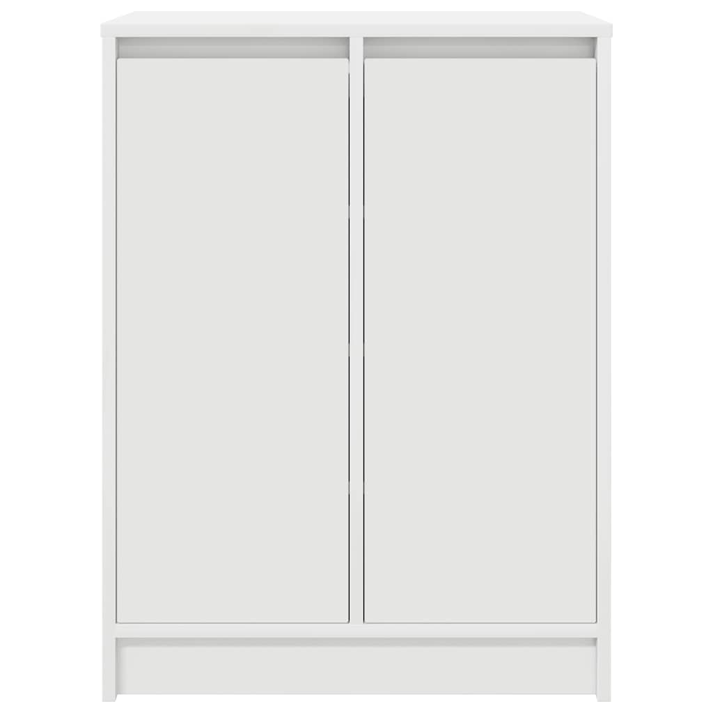 vidaXL Schoenenkast 57x34x76 cm bewerkt hout wit