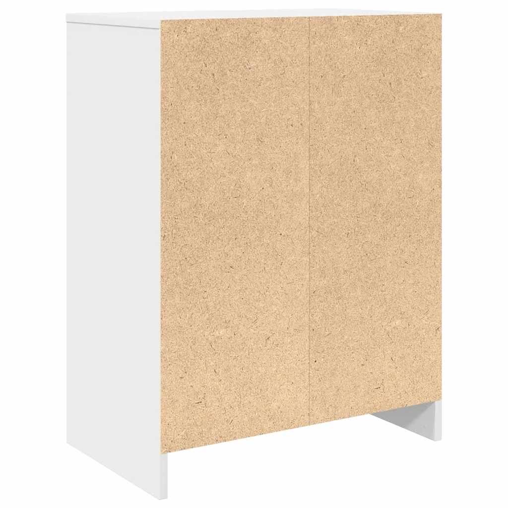 vidaXL Schoenenkast 57x34x76 cm bewerkt hout wit