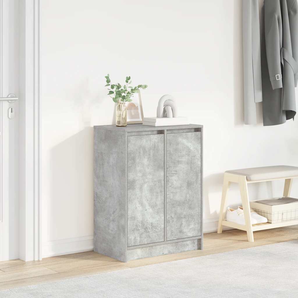 vidaXL Schoenenkast 57x34x76 cm bewerkt hout wit