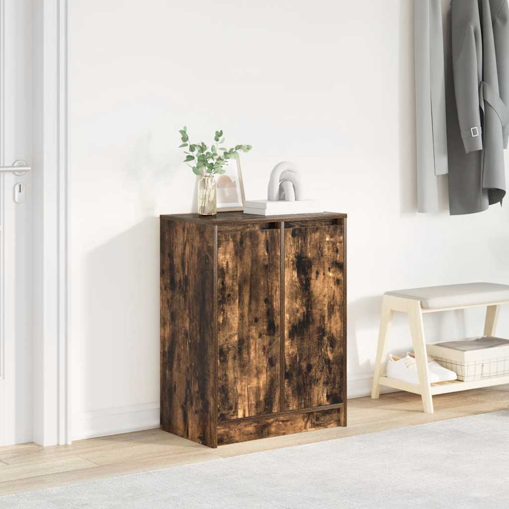 vidaXL Schoenenkast 57x34x76 cm bewerkt hout wit