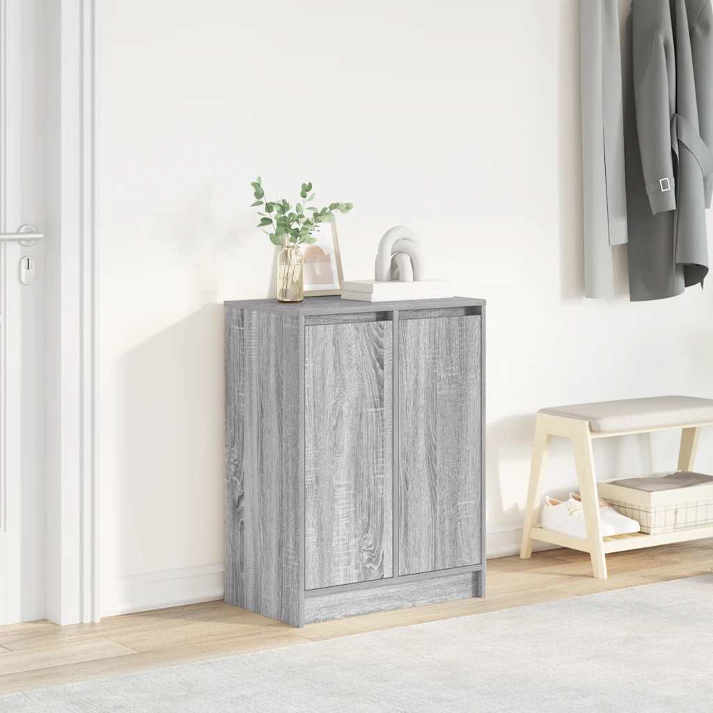 vidaXL Schoenenkast 57x34x76 cm bewerkt hout wit