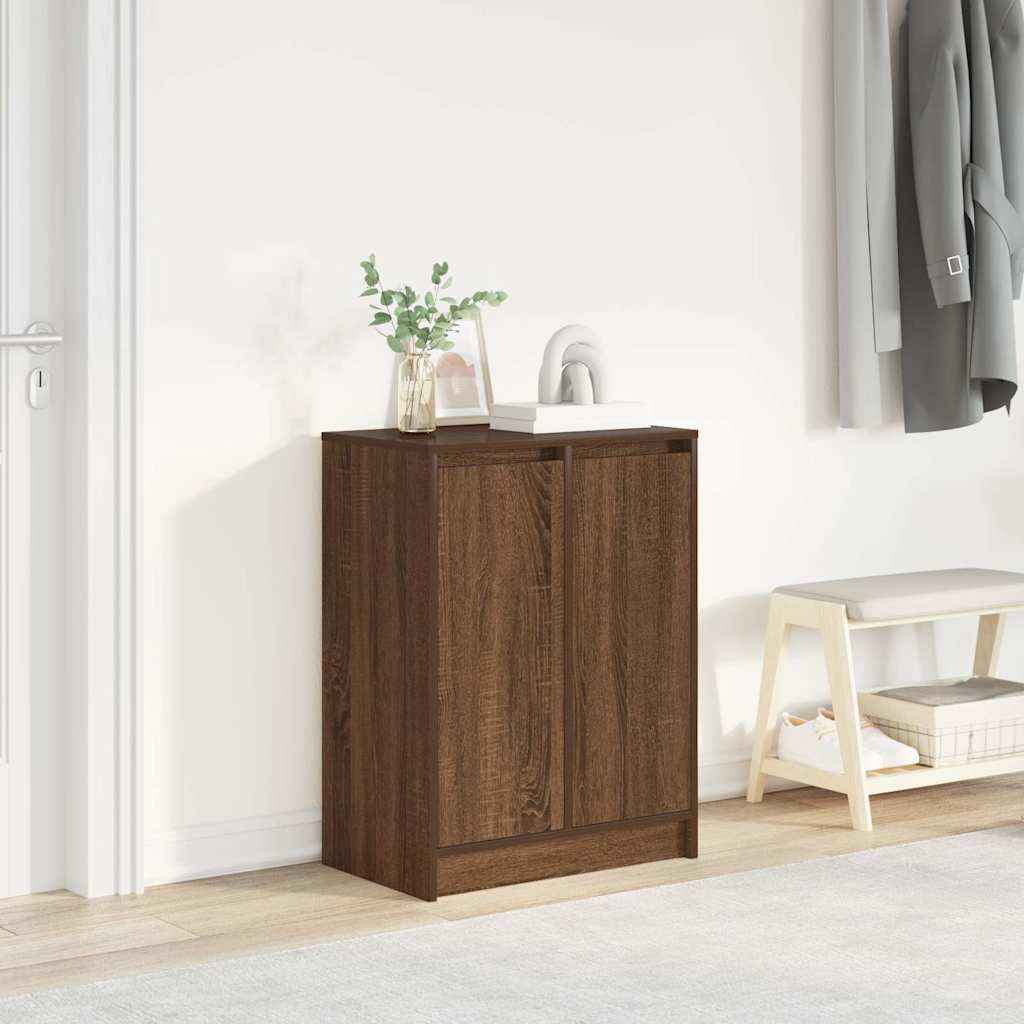 vidaXL Schoenenkast 57x34x76 cm bewerkt hout wit