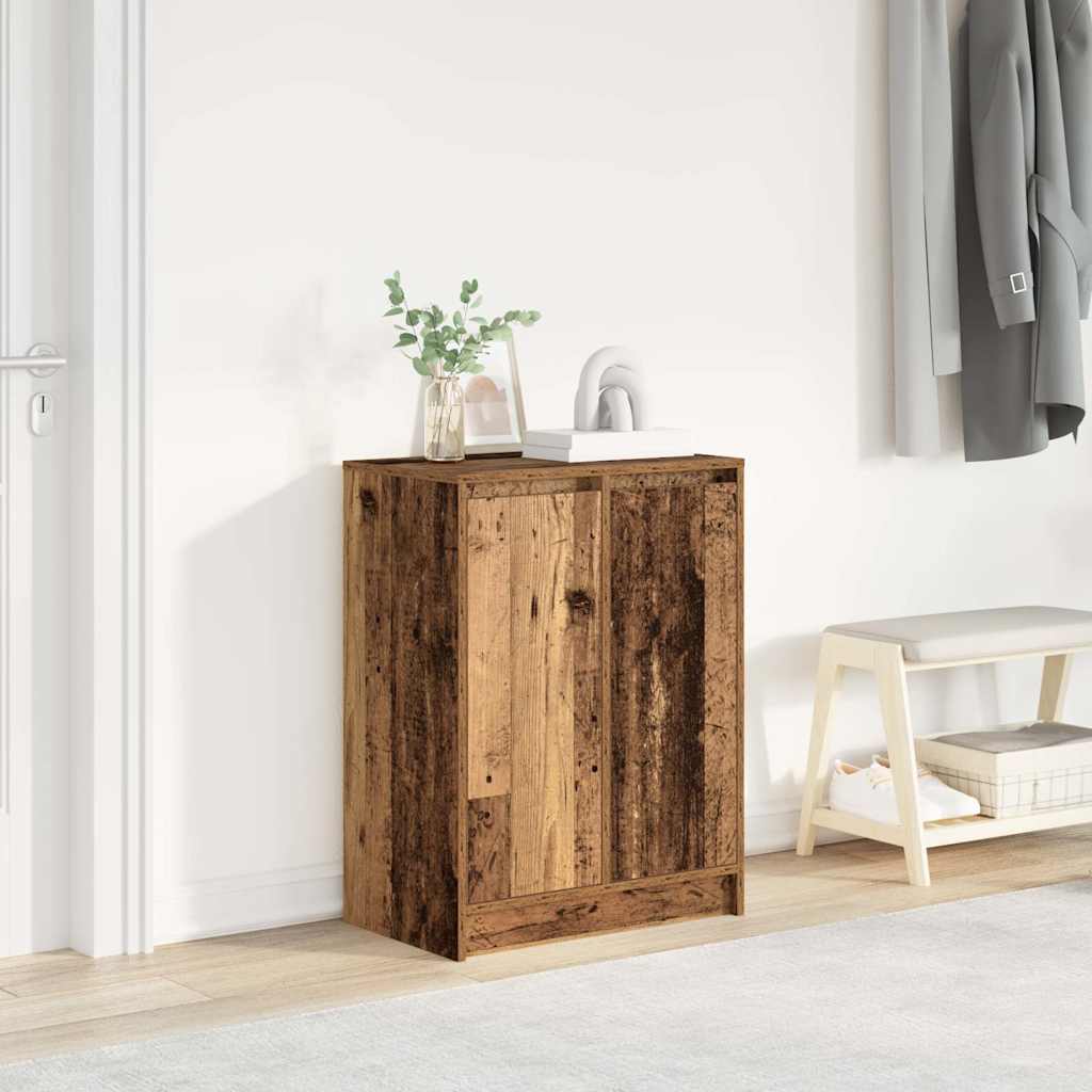 vidaXL Schoenenkast 57x34x76 cm bewerkt hout wit