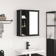 vidaXL Badkamerwandkast met spiegel 50x21x60 cm eikenkleurig