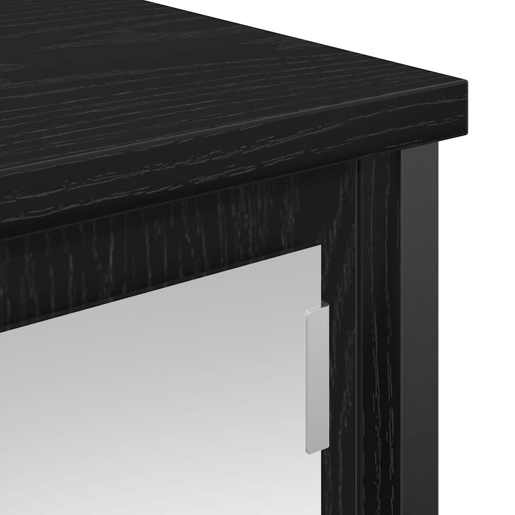 vidaXL Badkamerwandkast met spiegel 50x21x60 cm eikenkleurig