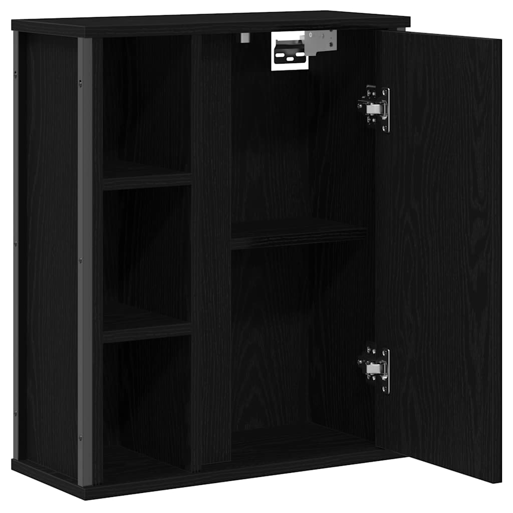 vidaXL Badkamerwandkast met spiegel 50x21x60 cm eikenkleurig