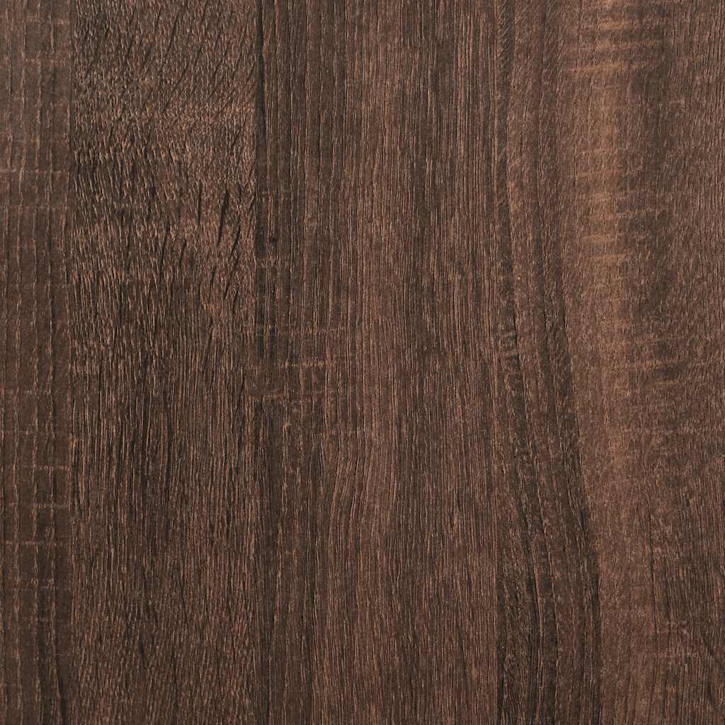 vidaXL Badkamermeubel met planken 36x35x95 cm zwart eikenkleurig