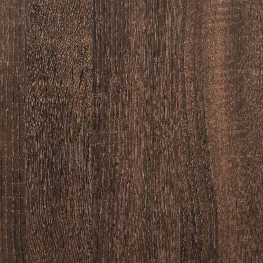 vidaXL Badkamermeubel met planken 76,5x35x95 cm zwart eikenkleurig