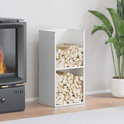 vidaXL Brandhoutrek 40x30x80 cm koudgewalst staal zwart - Aashly