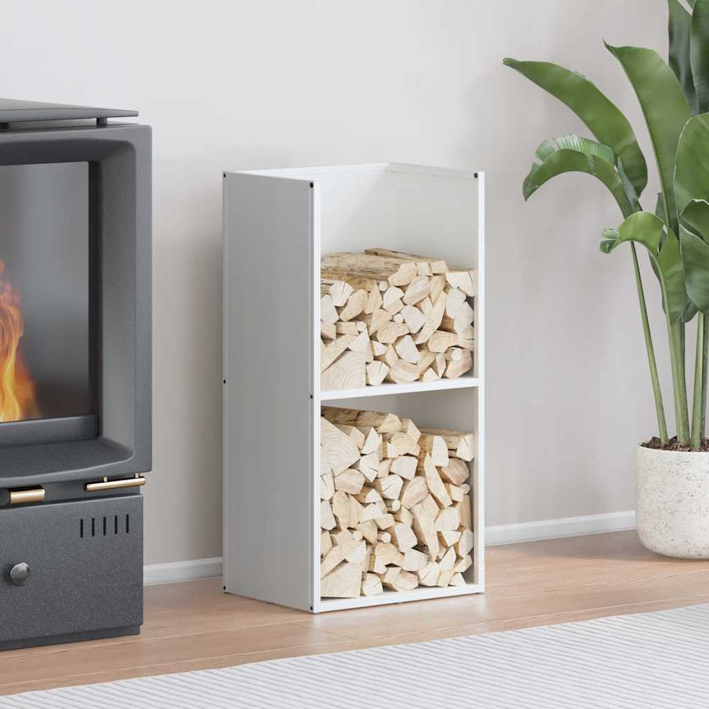 vidaXL Brandhoutrek 40x30x80 cm koudgewalst staal zwart - Aashly