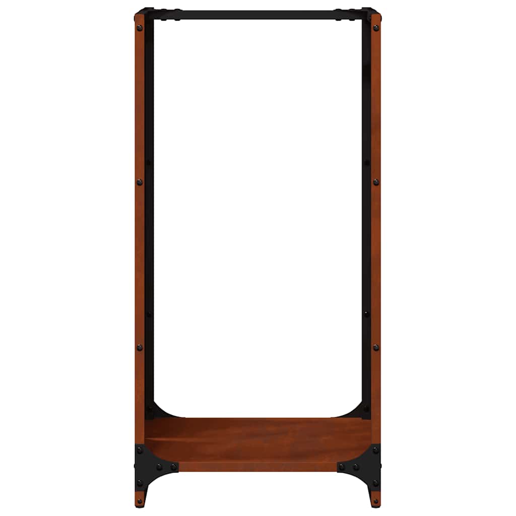 vidaXL Brandhoutrek 40x30x80 cm koudgewalst staal wit