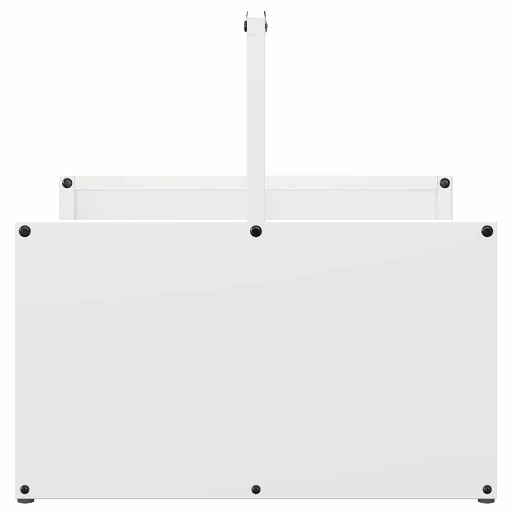 vidaXL Brandhoutrek 40x40x40 cm koudgewalst staal olijfgroen - Aashly