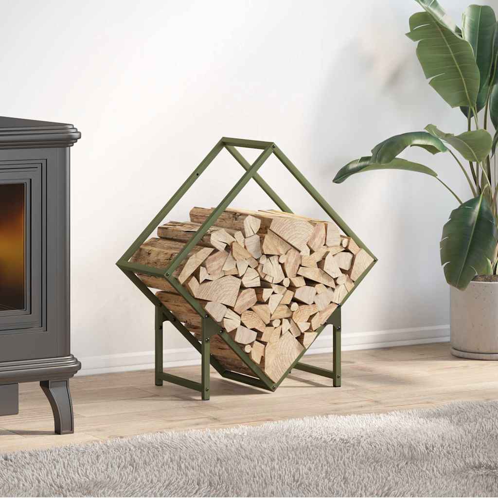 vidaXL Brandhoutrek 50x25x50 cm koudgewalst staal wit - Aashly