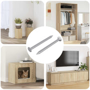 vidaXL Bevestigingsschroeven 2 pcs Zilver Metaal